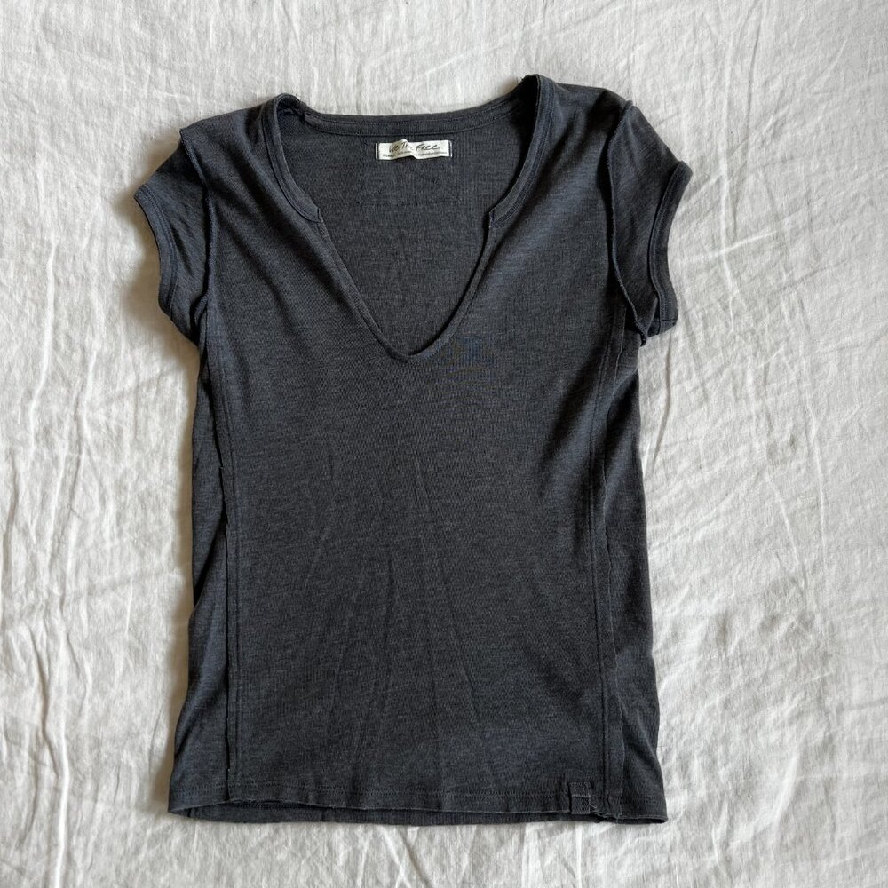 Free People Tee Size XS Grey